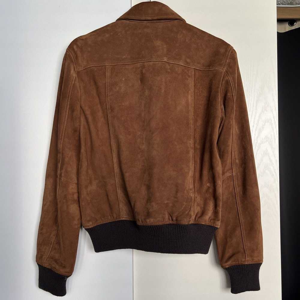 Club Monaco Club Monaco Suede Bomber Jacket - image 3