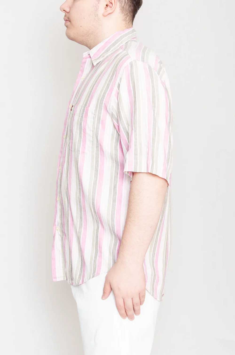 Marlboro Classics short sleeve shirt in pastel co… - image 3