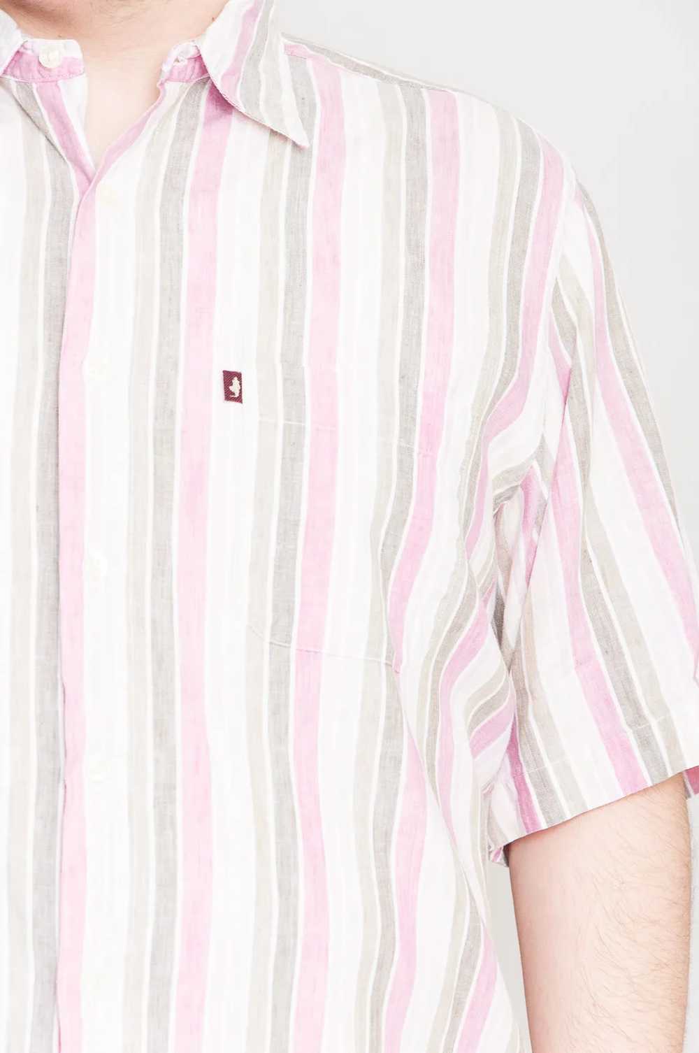 Marlboro Classics short sleeve shirt in pastel co… - image 5