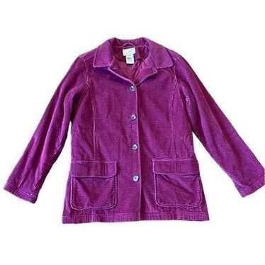 L.L. Bean pink corduroy lined jacket size medium