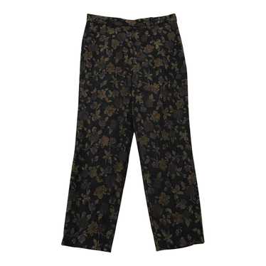 Pantalon à pinces à fleurs - image 1