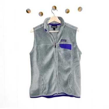 Patagonia Re-Tool Fleece Vest Gray Purple