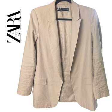 Zara Career Blazer, Lined, Beige, versatile, casu… - image 1