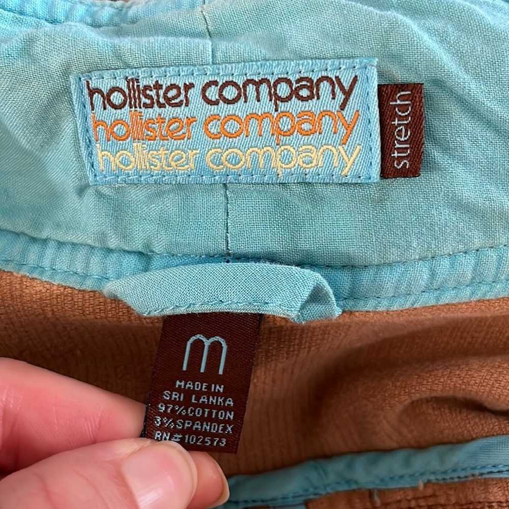 90’s Hollister retro Tan corduroy zip up jacket - image 3