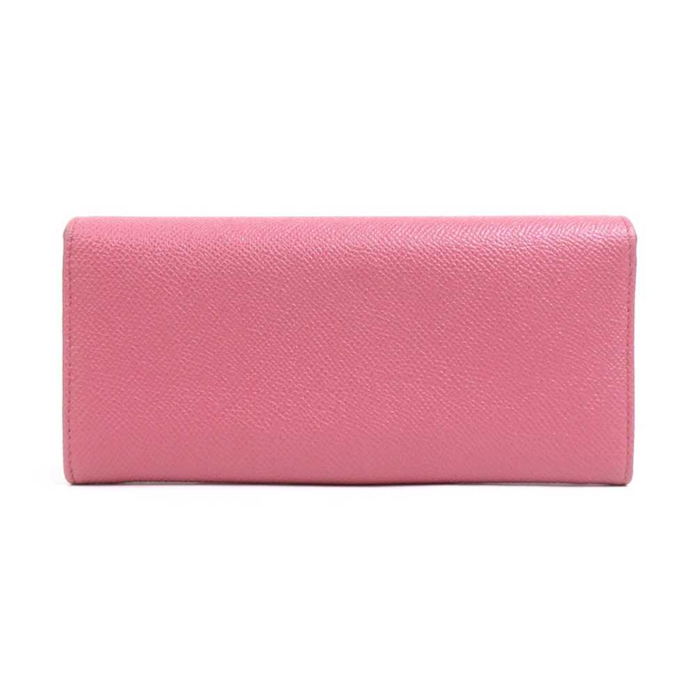 Bvlgari BVLGARI Bi-fold Long Wallet Leather Pink … - image 2