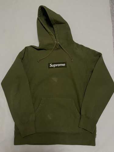 Supreme olive box logo online