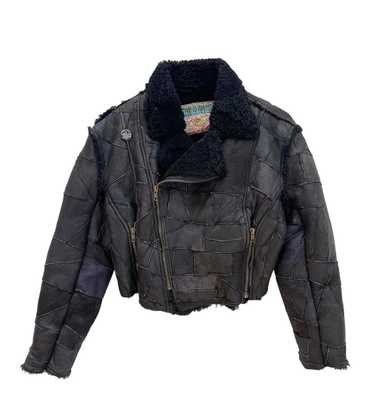 Hysteric Glamour 1980s Shearling Lined Cropped Lea