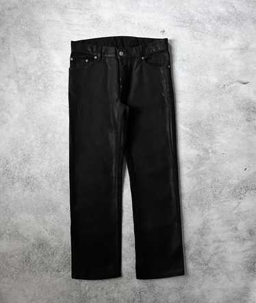 Helmut Lang × Vintage 2000’s Wax Coated Black Deni