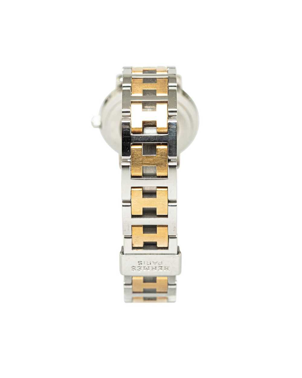 Hermes Stainless Steel Quartz Clipper Watch - image 3
