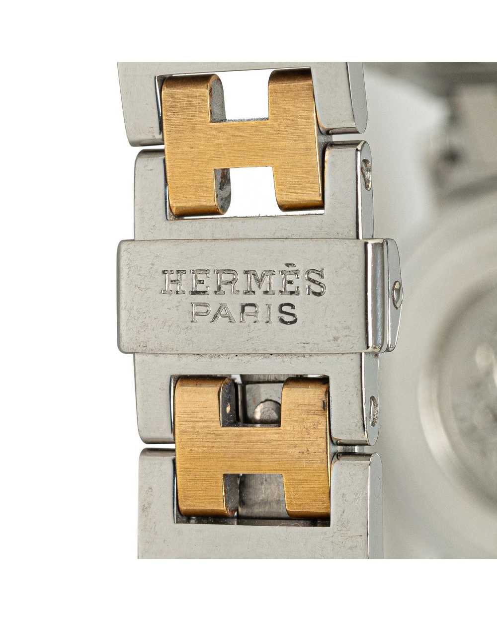 Hermes Stainless Steel Quartz Clipper Watch - image 7