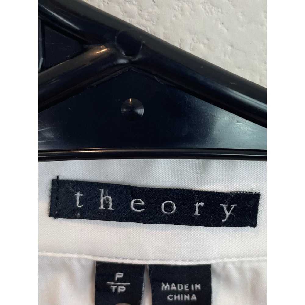 Theory Theory White Robertson Button Up, Size S - image 5