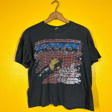 Vintage Vtg RARE Accept Metal Tee 1980s Single Sti