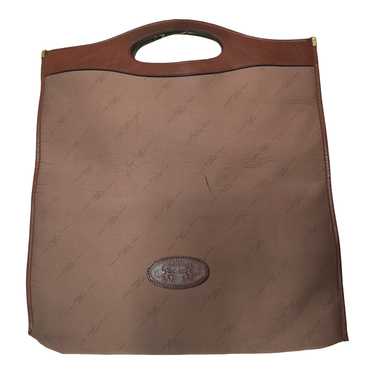 Sac en tissu et cuir Pourchet - image 1