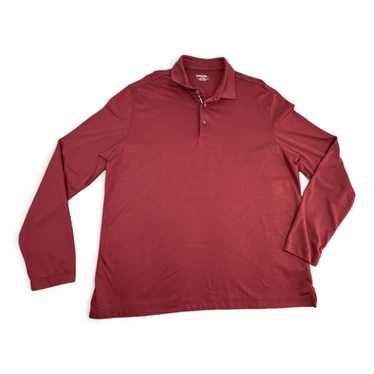 UNTUCKit UNTUCKit Polo Shirt Burgundy Long Sleeve 