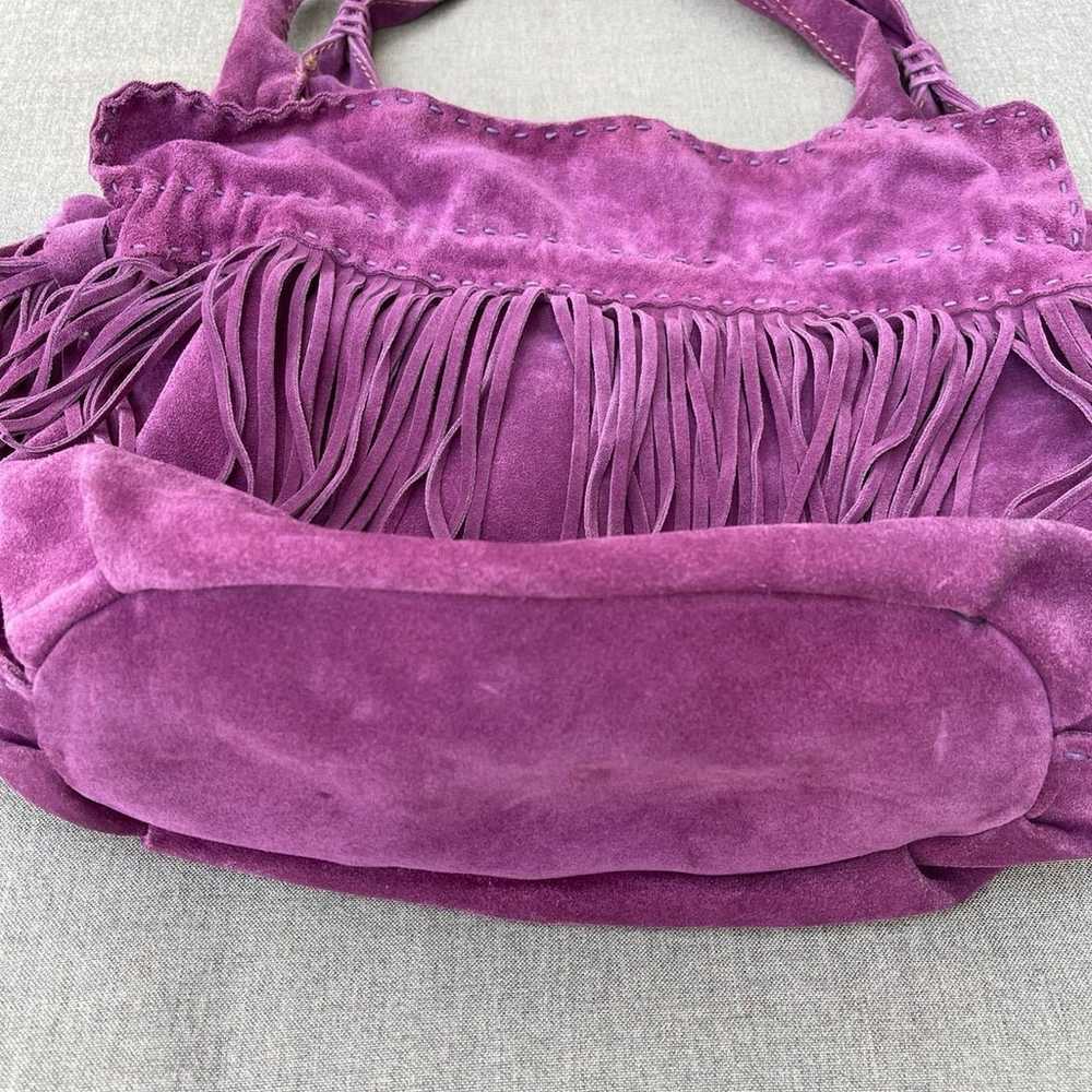 LUCKY BRAND Purple Suede Shoulder Bag - image 4