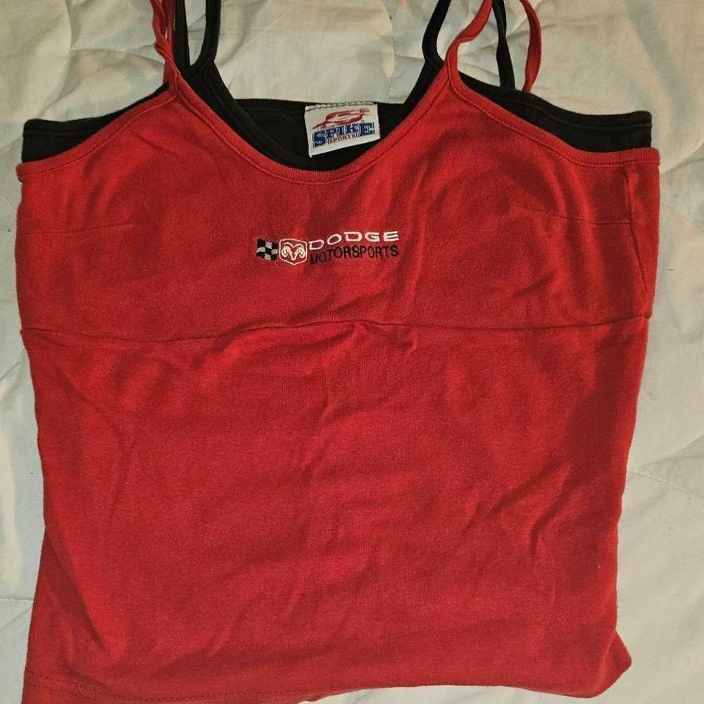 90s Dodge Sports Women's Double Layered Tank Top - image 1