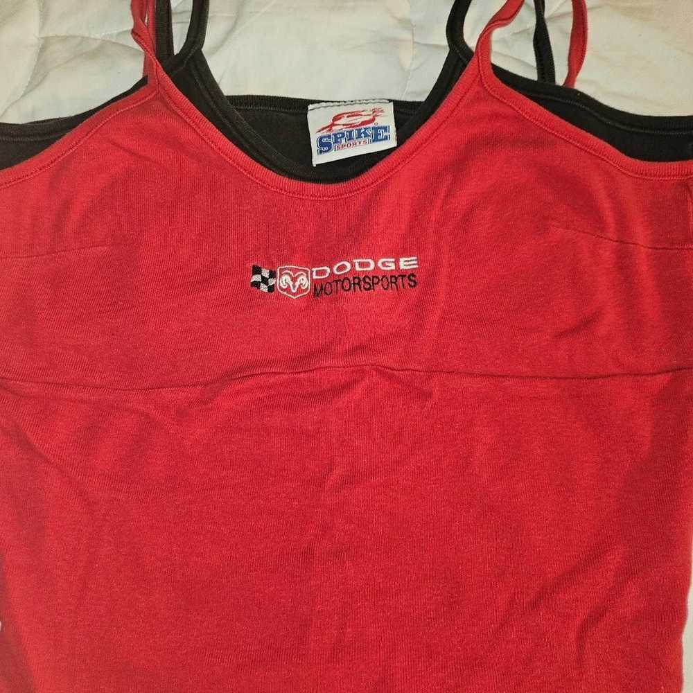 90s Dodge Sports Women's Double Layered Tank Top - image 3