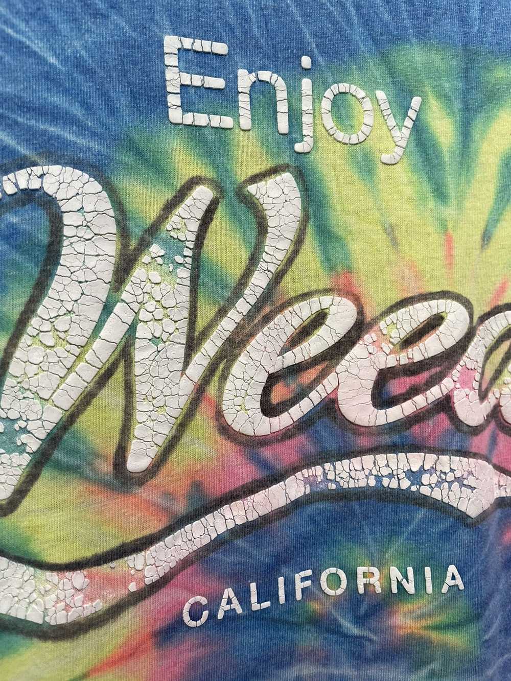 Gildan × Humor × Vintage Enjoy Weed tie dye joke … - image 4