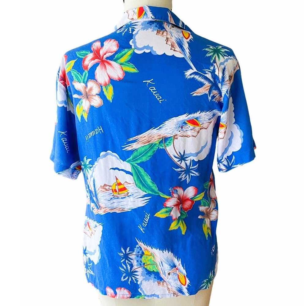 Vintage DIANE VON FURSTENBERG Hawaiian Shirt Summ… - image 3