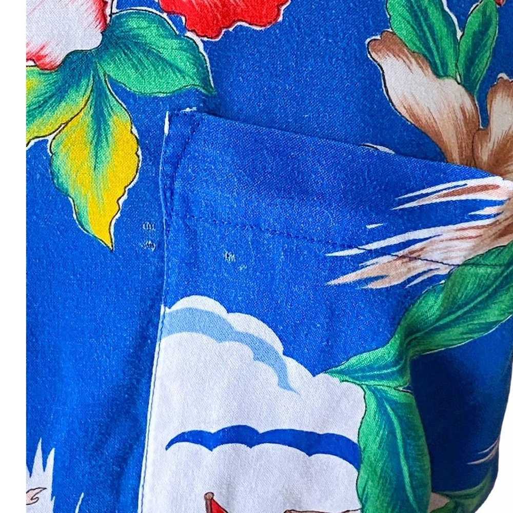 Vintage DIANE VON FURSTENBERG Hawaiian Shirt Summ… - image 6