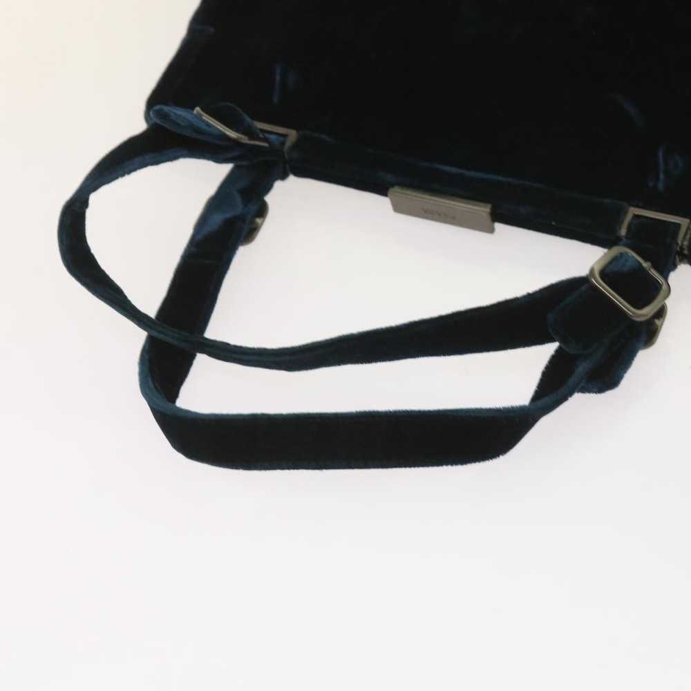 Prada PRADA Hand Bag Velor Blue Auth 65905 - image 7