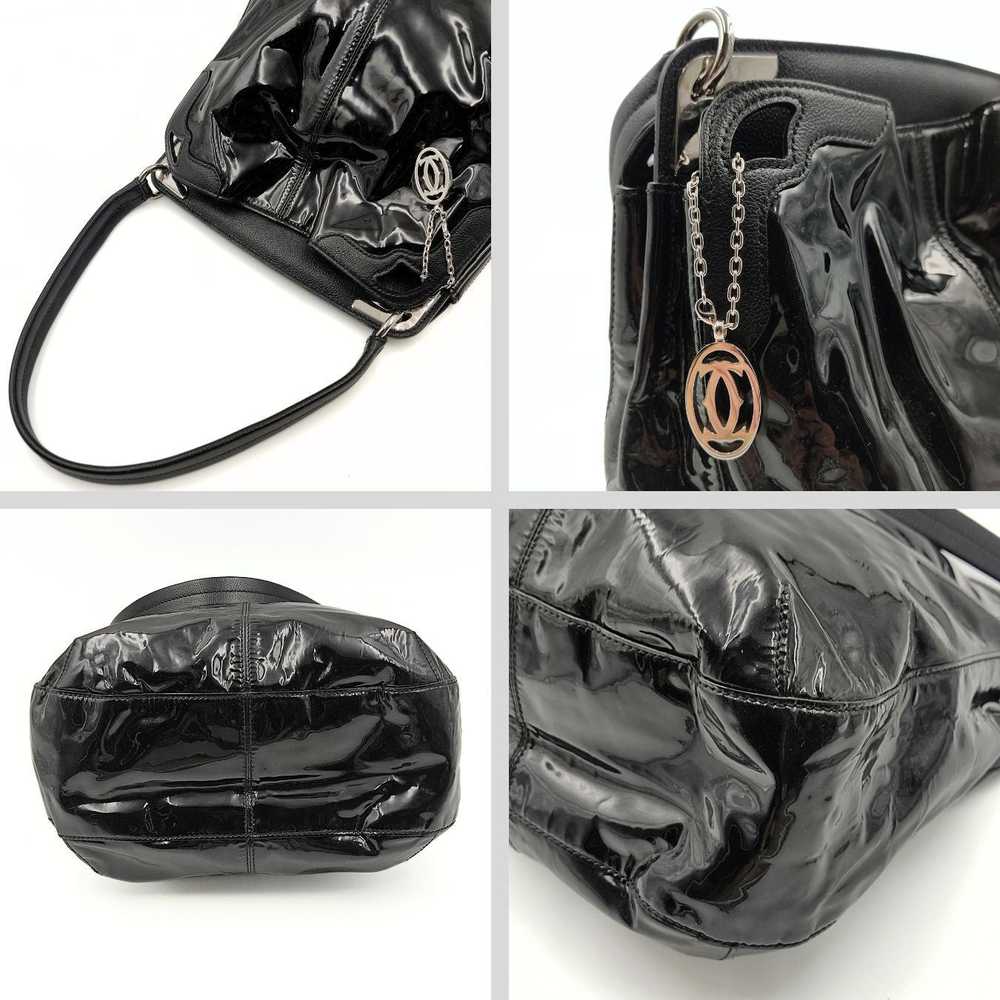 Cartier CARTIER Marcello shoulder bag in black pa… - image 4