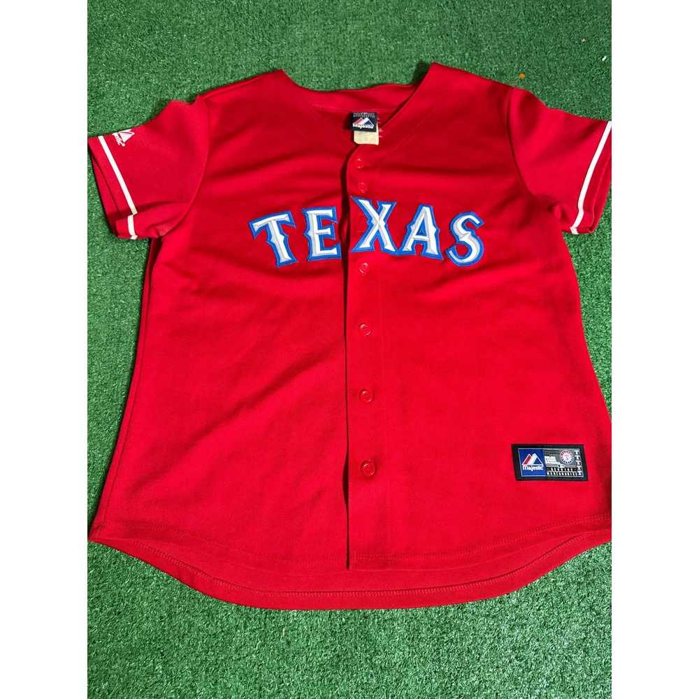 Majestic Texas Rangers Women’s Jersey No Name Sz M - image 1