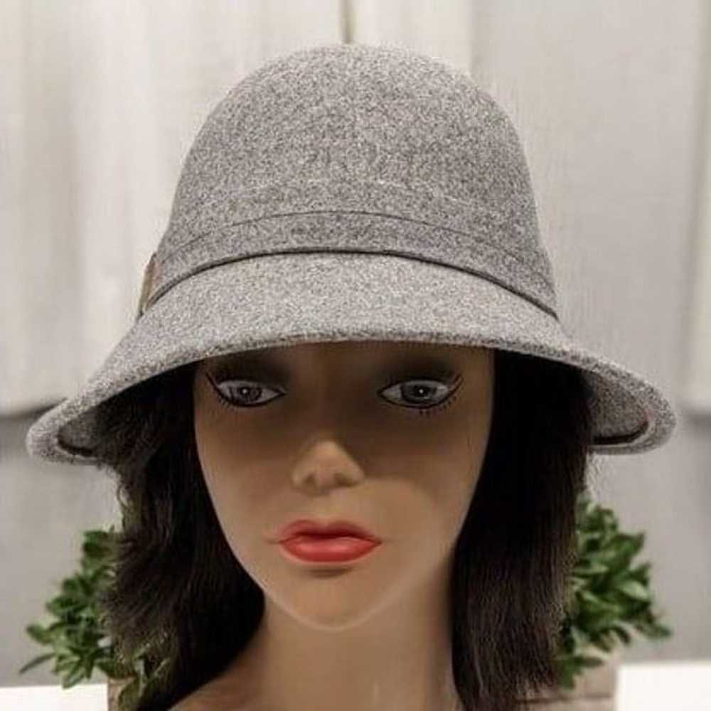 Indigo Soul Women Gray CLOCHE Hat with Drawstring… - image 1