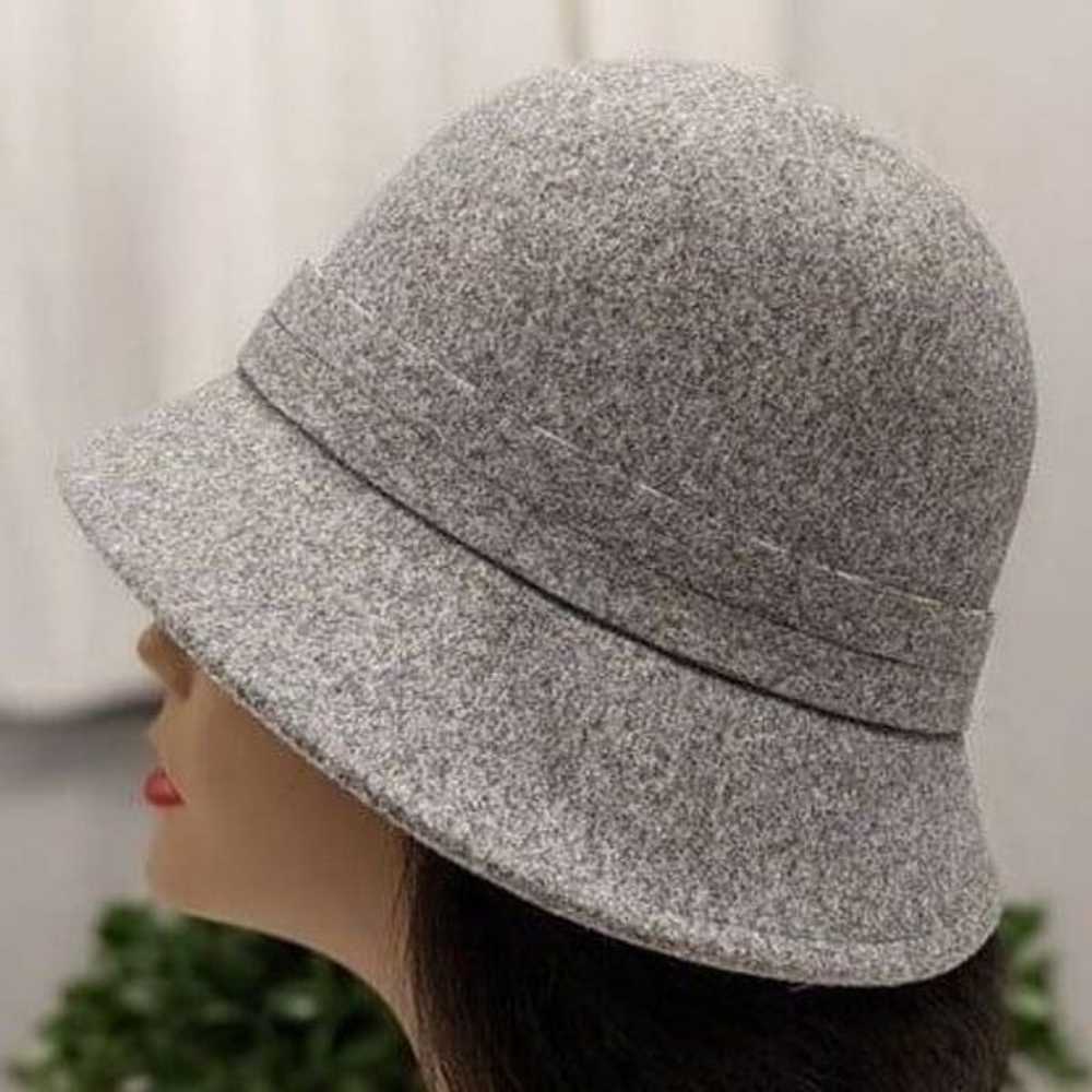 Indigo Soul Women Gray CLOCHE Hat with Drawstring… - image 3