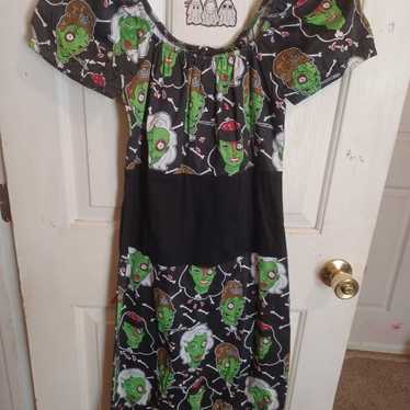 Too Fast Pin Up Zombie Dress - image 1