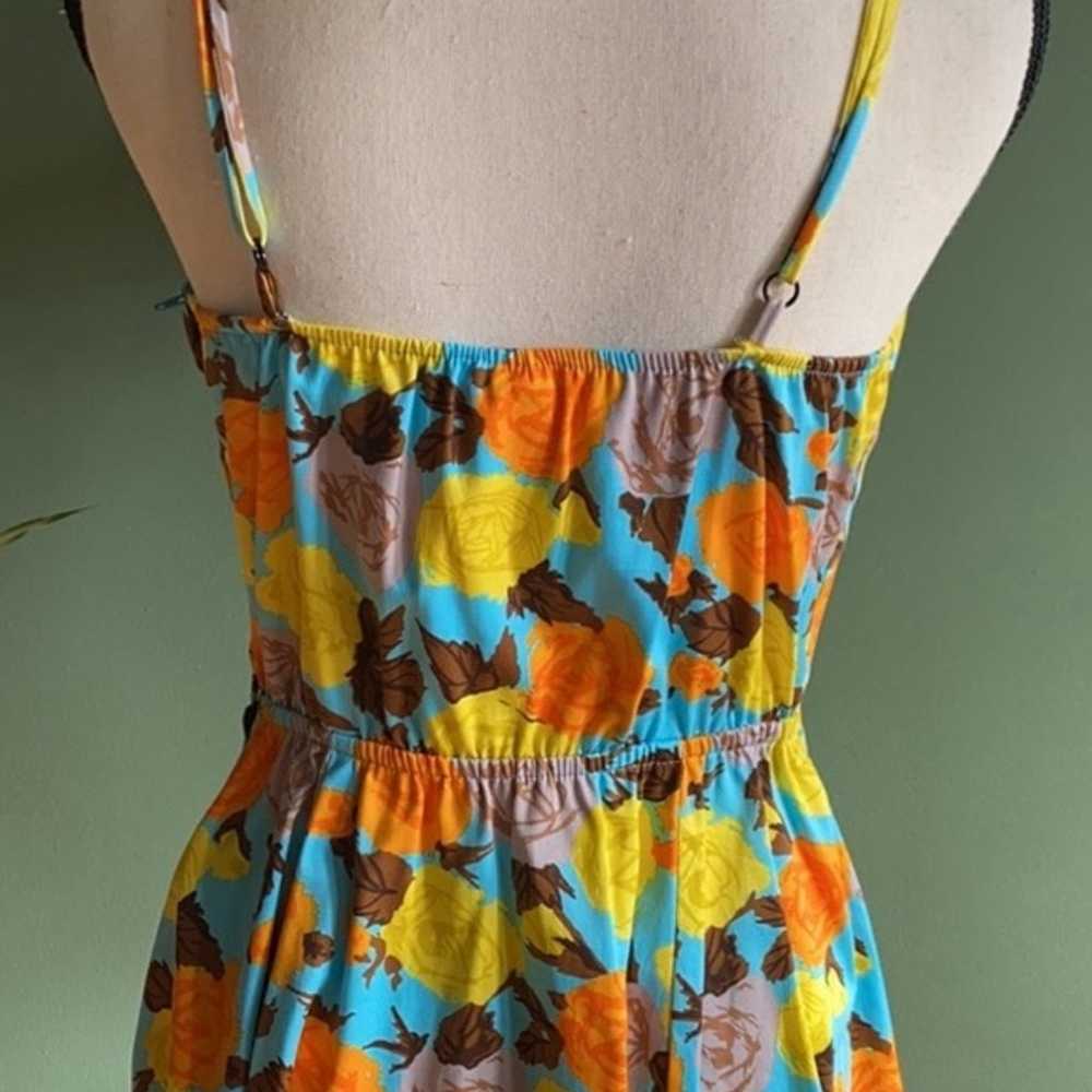 Womens vintage floral dress, size L - image 5