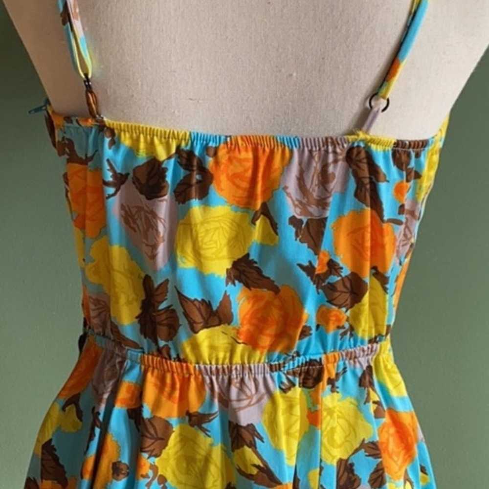 Womens vintage floral dress, size L - image 8