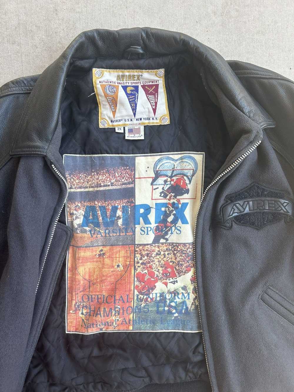 Avirex × Avirex Varsity Jacket × Vintage Vintage … - image 2