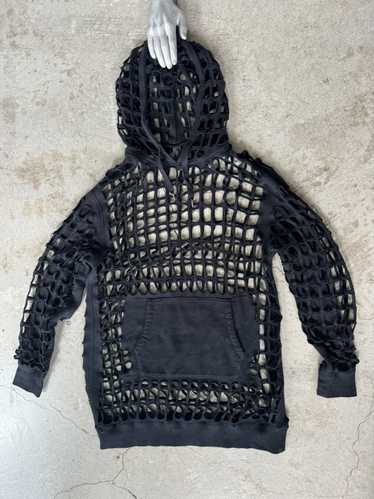 Miharayasuhiro MIHARA YASUHIRO LASER CUT HOODIE