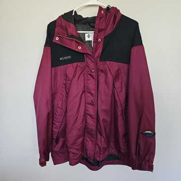 VTG Columbia Sportswear Company Maroon/Black Hood… - image 1