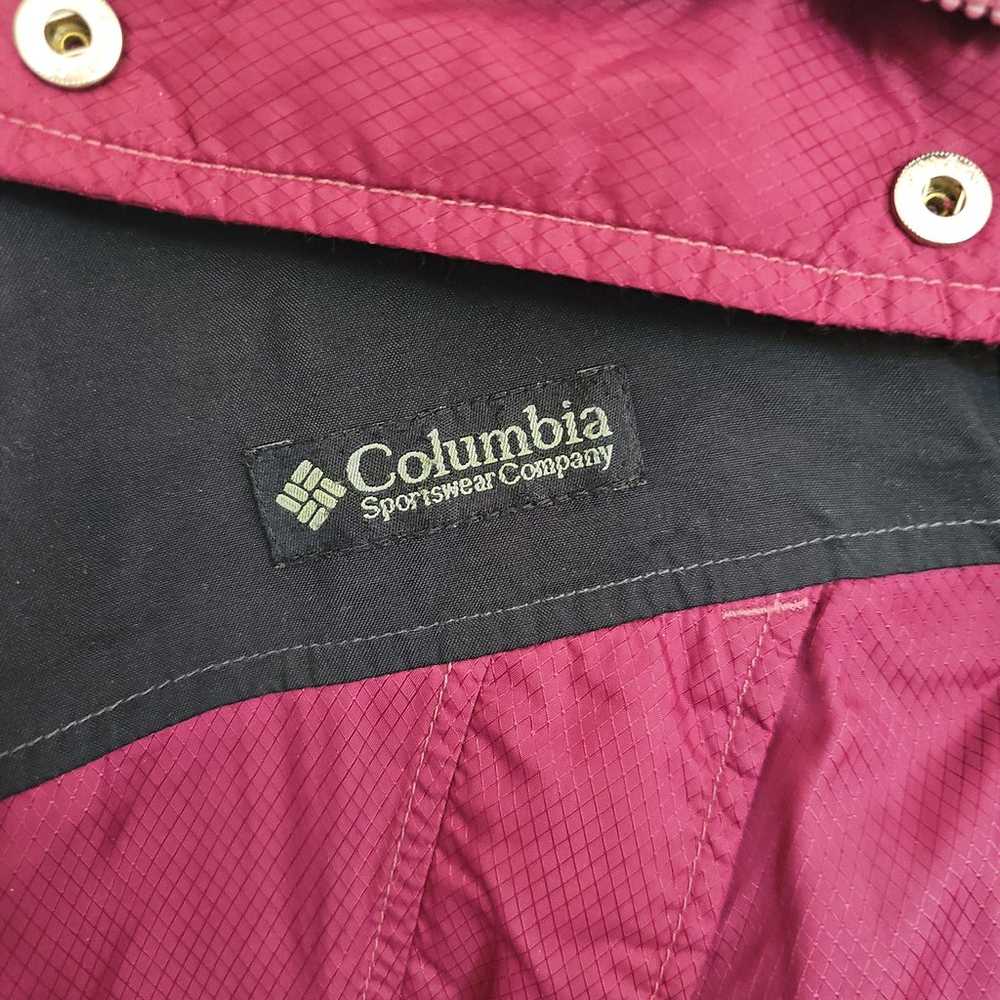 VTG Columbia Sportswear Company Maroon/Black Hood… - image 4