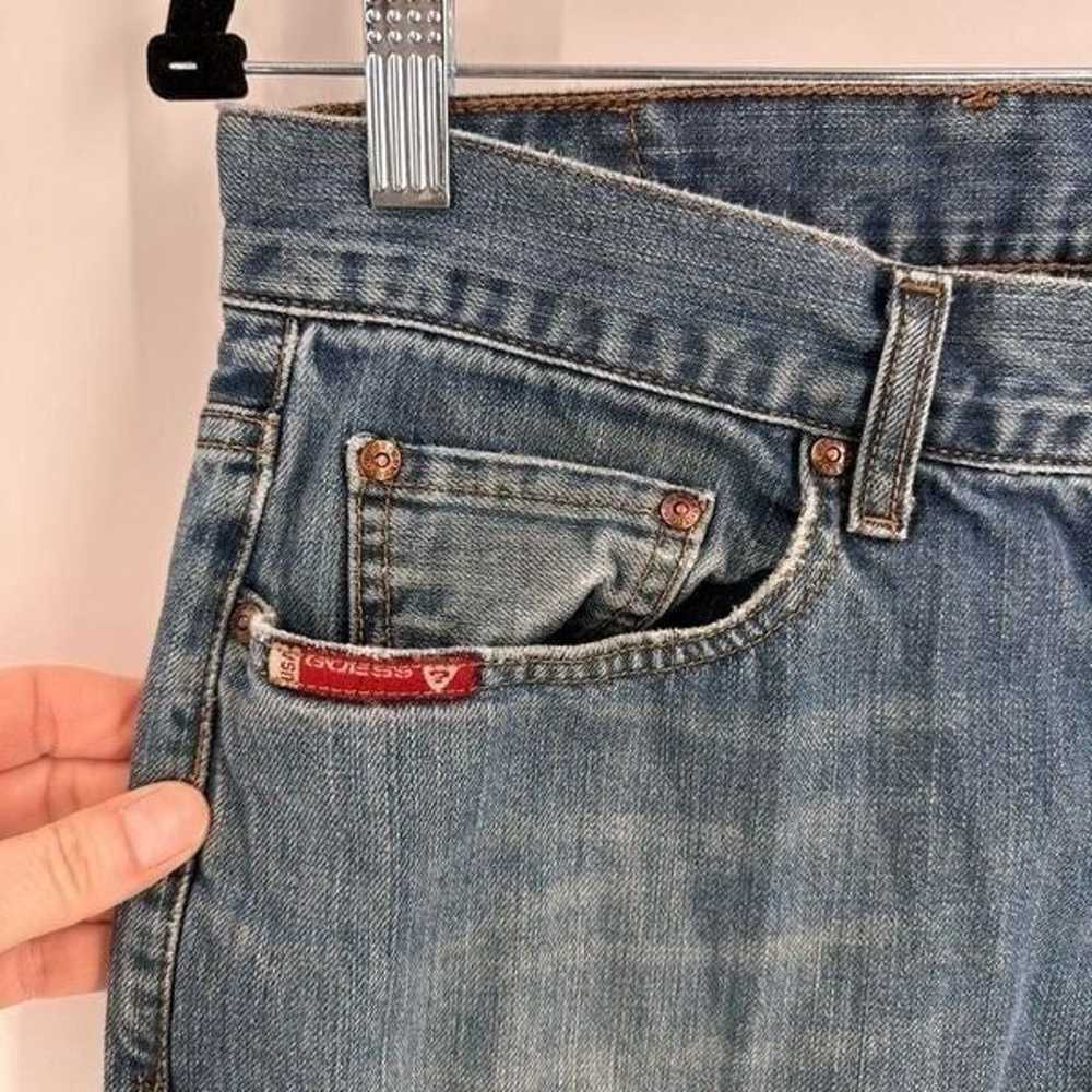 Vintage Guess Jeans Womens Distressed Straight Le… - image 3