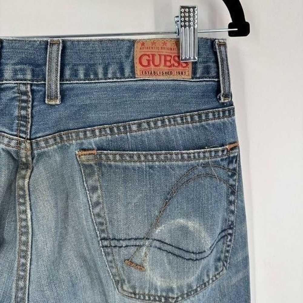Vintage Guess Jeans Womens Distressed Straight Le… - image 6