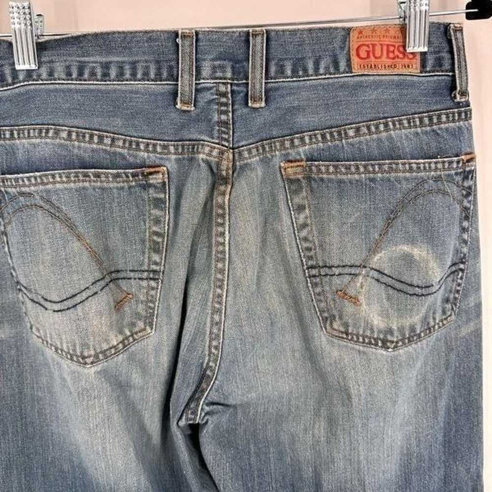 Vintage Guess Jeans Womens Distressed Straight Le… - image 9