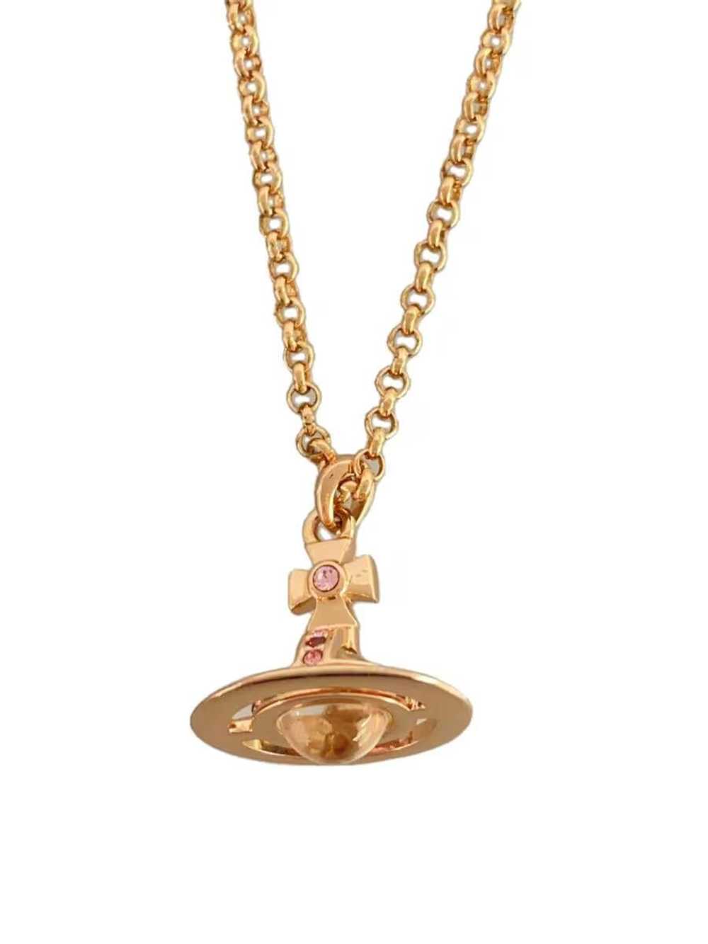 Vivienne Westwood 3D Crystal Orb Necklace - image 1