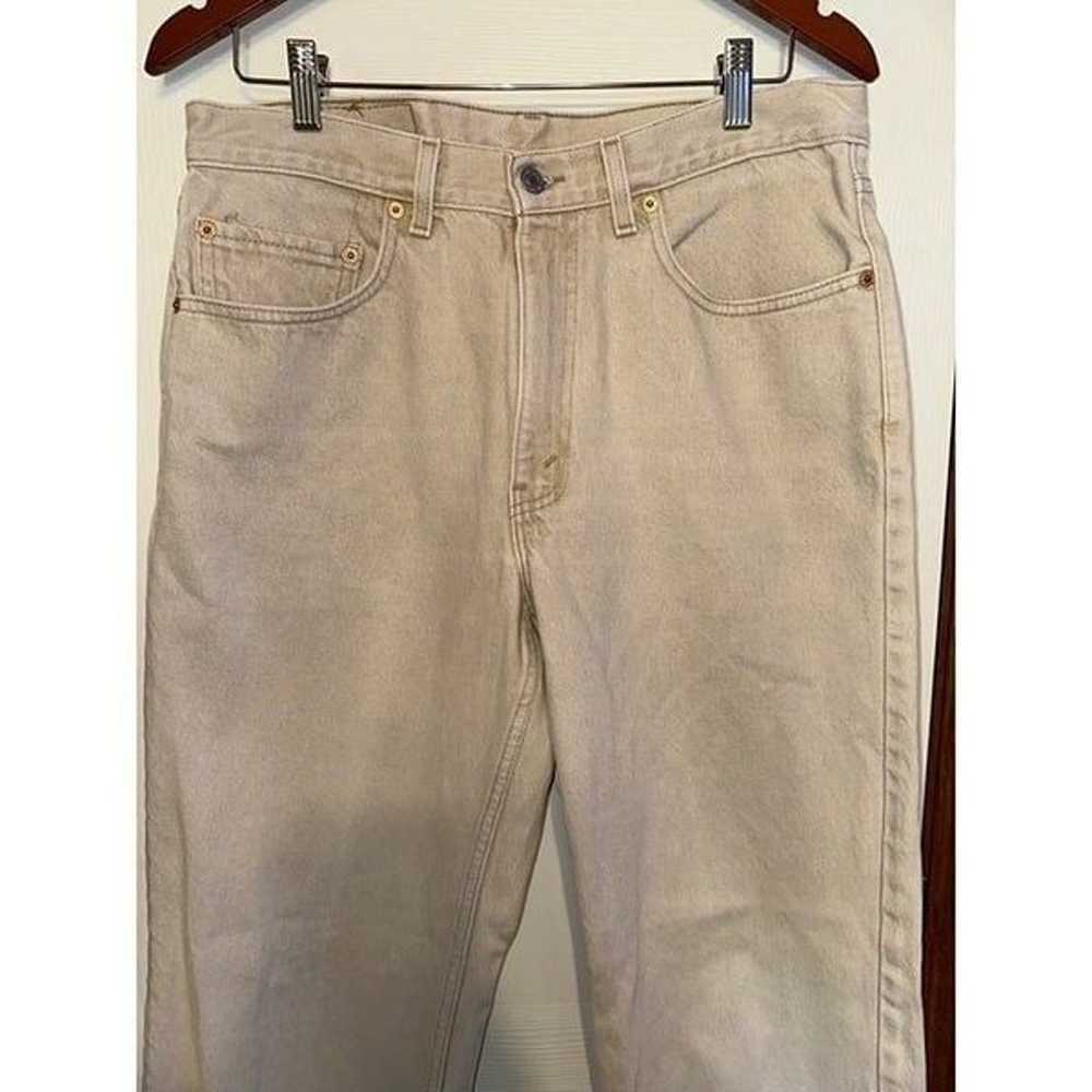Levi’s Vintage 1998 Relaxed Fit 550 Tan Jeans  Si… - image 3