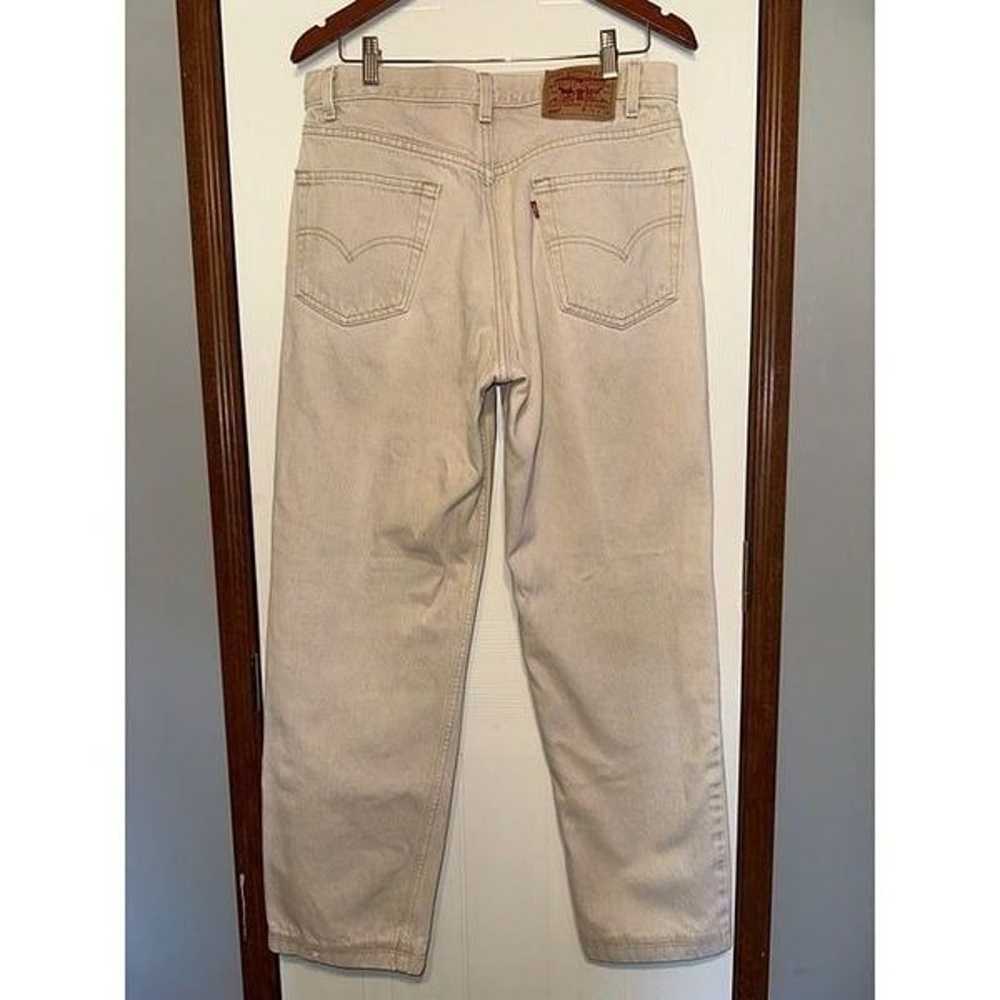 Levi’s Vintage 1998 Relaxed Fit 550 Tan Jeans  Si… - image 5