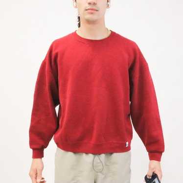 Russell Vintage 90s Red Crewneck Sweatshirt Mens X