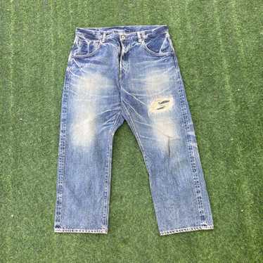 Distressed Denim × Japanese Brand DMG SELVEDGE DI… - image 1