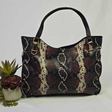 Vince Camuto SNAKE Pebbled Leather EMELY Tote HAND
