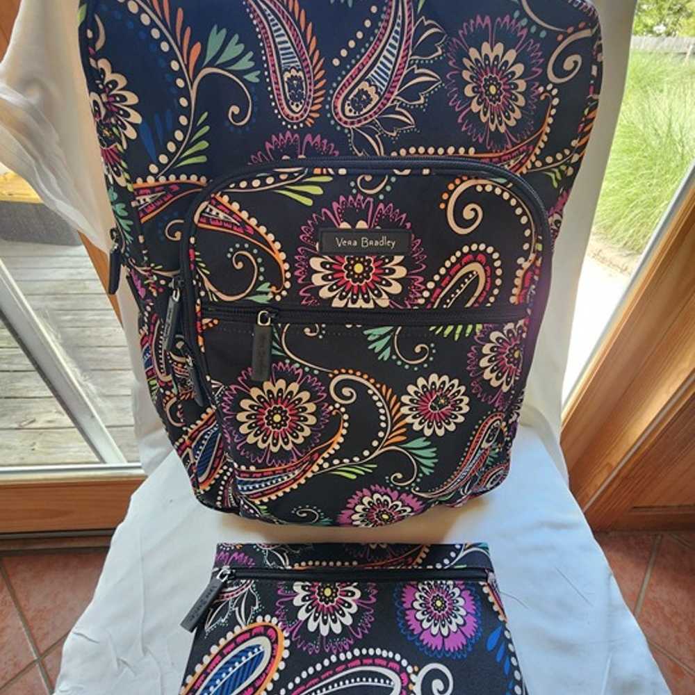 Vera Bradley Large Backpack and Zippered Pouch - image 1
