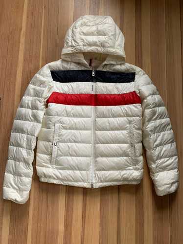 Moncler White Kourou Giubbotto Puffer Jacket