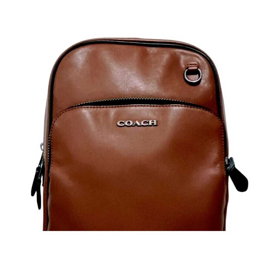 COACH Graham Pack Sling Backpack Smooth Calf Leat… - image 2