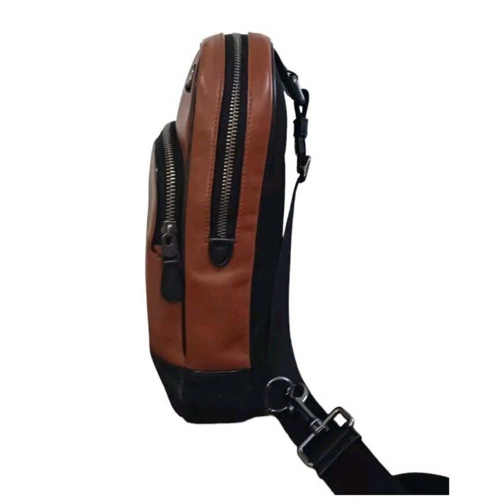 COACH Graham Pack Sling Backpack Smooth Calf Leat… - image 5