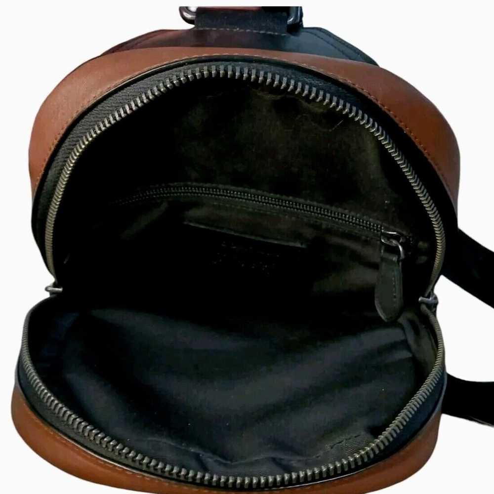 COACH Graham Pack Sling Backpack Smooth Calf Leat… - image 7